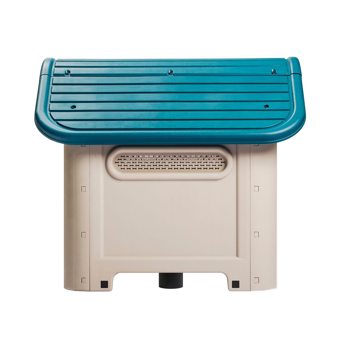 QRUBBER - Casa Mascotas Perro Raza Mediana Turquesa MQ QRubber