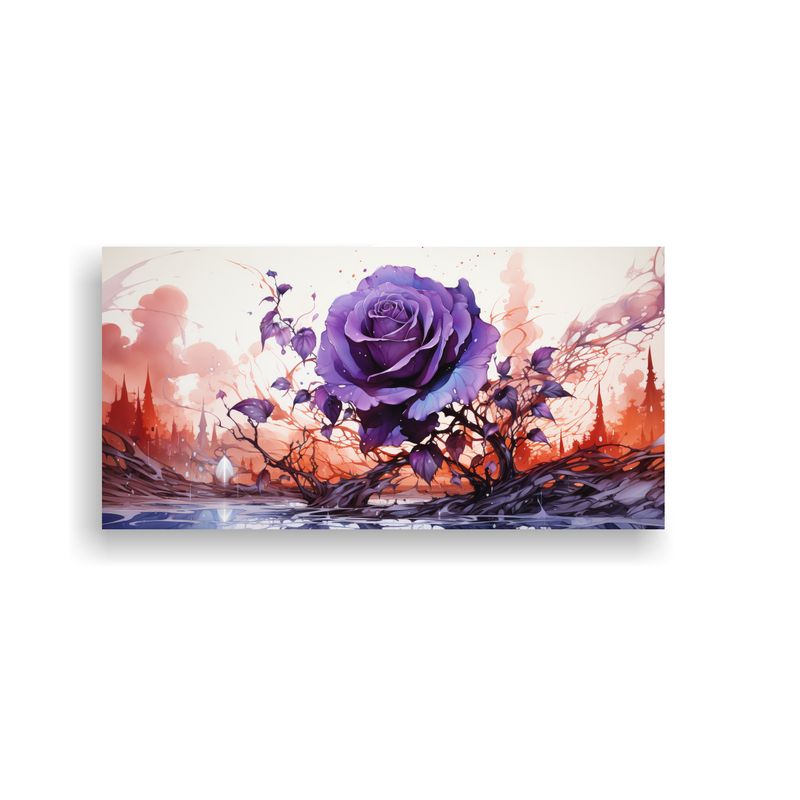 GENERICO - Pintura Decorativa De Composición Estilo Galería: Rosa Ven 160x80cm