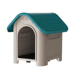 QRUBBER - Casa Mascotas Perro Raza Grande Turquesa MQ