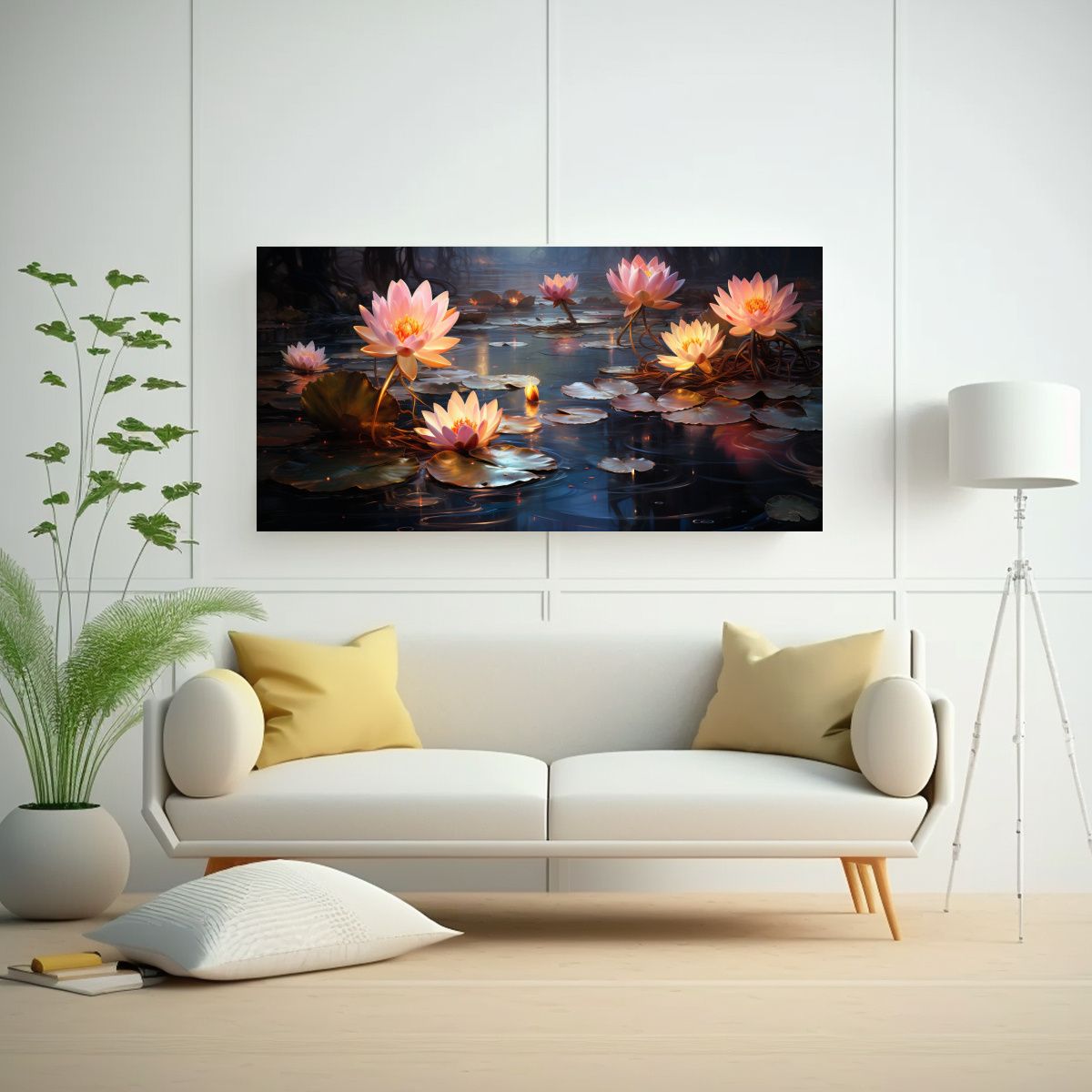 GENERICO - Tela En Bastidor Inspirador Reflejo De Sobre Rosa 160x80cm