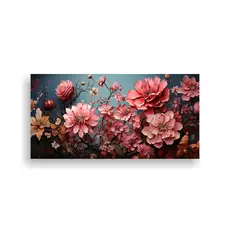 GENERICO - Adorno Decorativo: Collage Artístico De Sobres Rosados Con 160x80cm