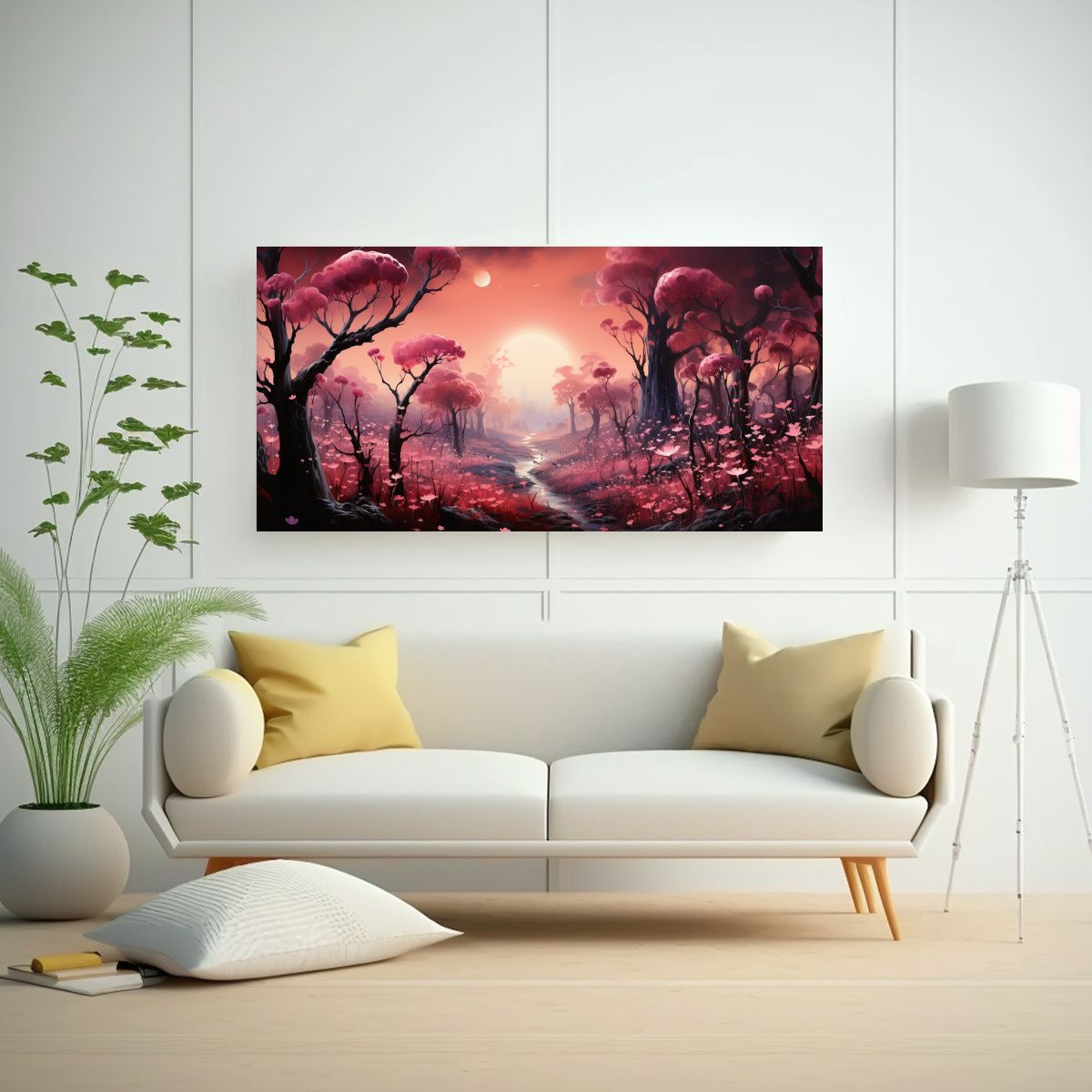 GENERICO - Pinturas Decorativas De Escena Espectacular Con Una Senda De 160x80cm