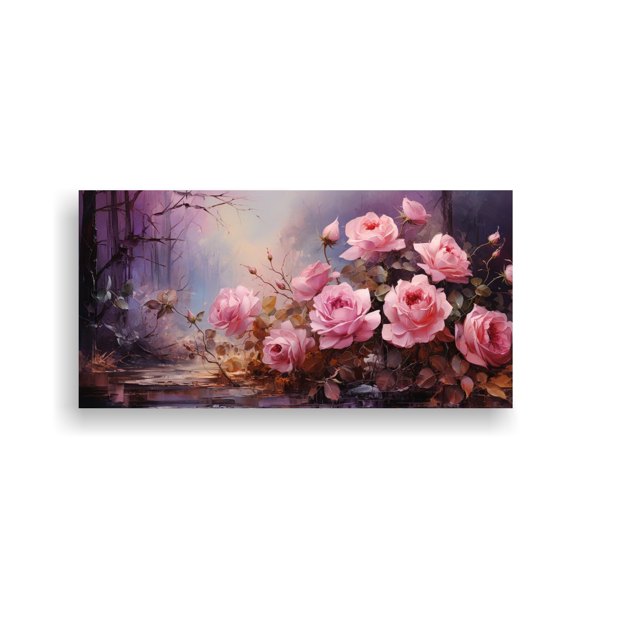 GENERICO - Arte De Pared Vanguardia Baño Envelope Surrounded By Roses 160x80cm