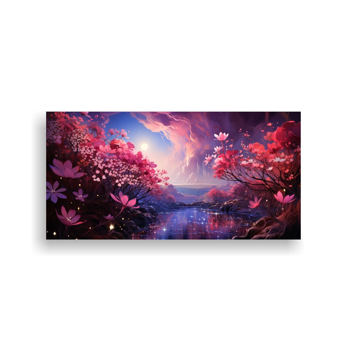 GENERICO - Cuadro Armonía Cromática Sobre Arte Fotografía Envolvente 160x80cm