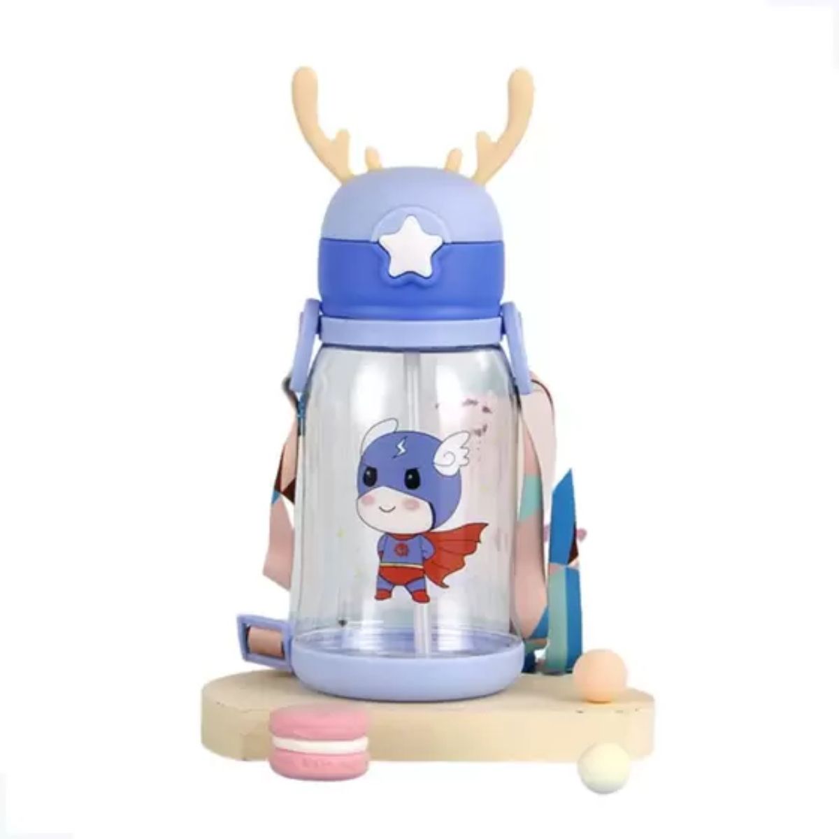 OEM - Botella Vaso Agua Infantil Para Niños Con Correa