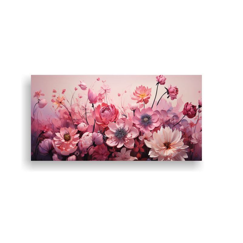 GENERICO - Arte De Pared Líneas Belleza Collage De Sobres Rosados Y Pi 160x80cm