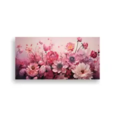 GENERICO - Arte De Pared Líneas Belleza Collage De Sobres Rosados Y Pi 160x80cm