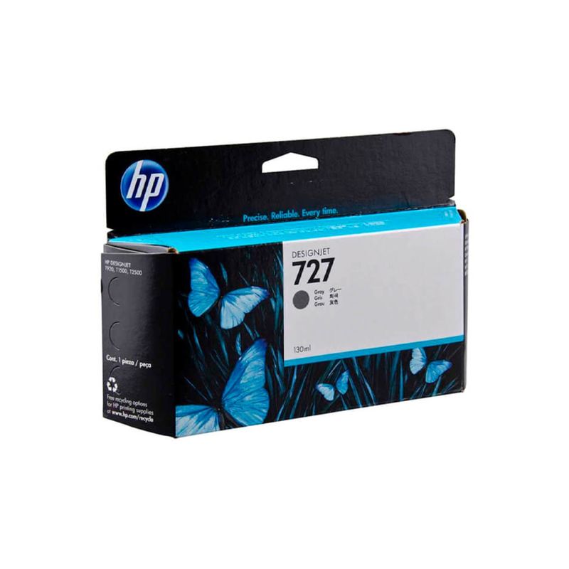 HP - Cartucho de Tinta DesignJet HP 727 Gris 130 ml Original HP.