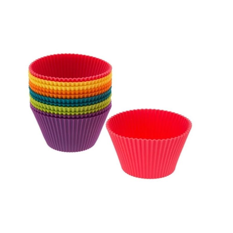 GENERICO - Pack De Moldes Para Cupcake O Muffins Colores