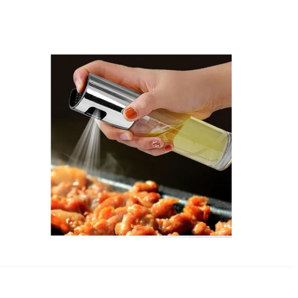 GENERICO - Dispensador Spray Rociador Aceite Vinagre Botella De Vidrio 100 ml