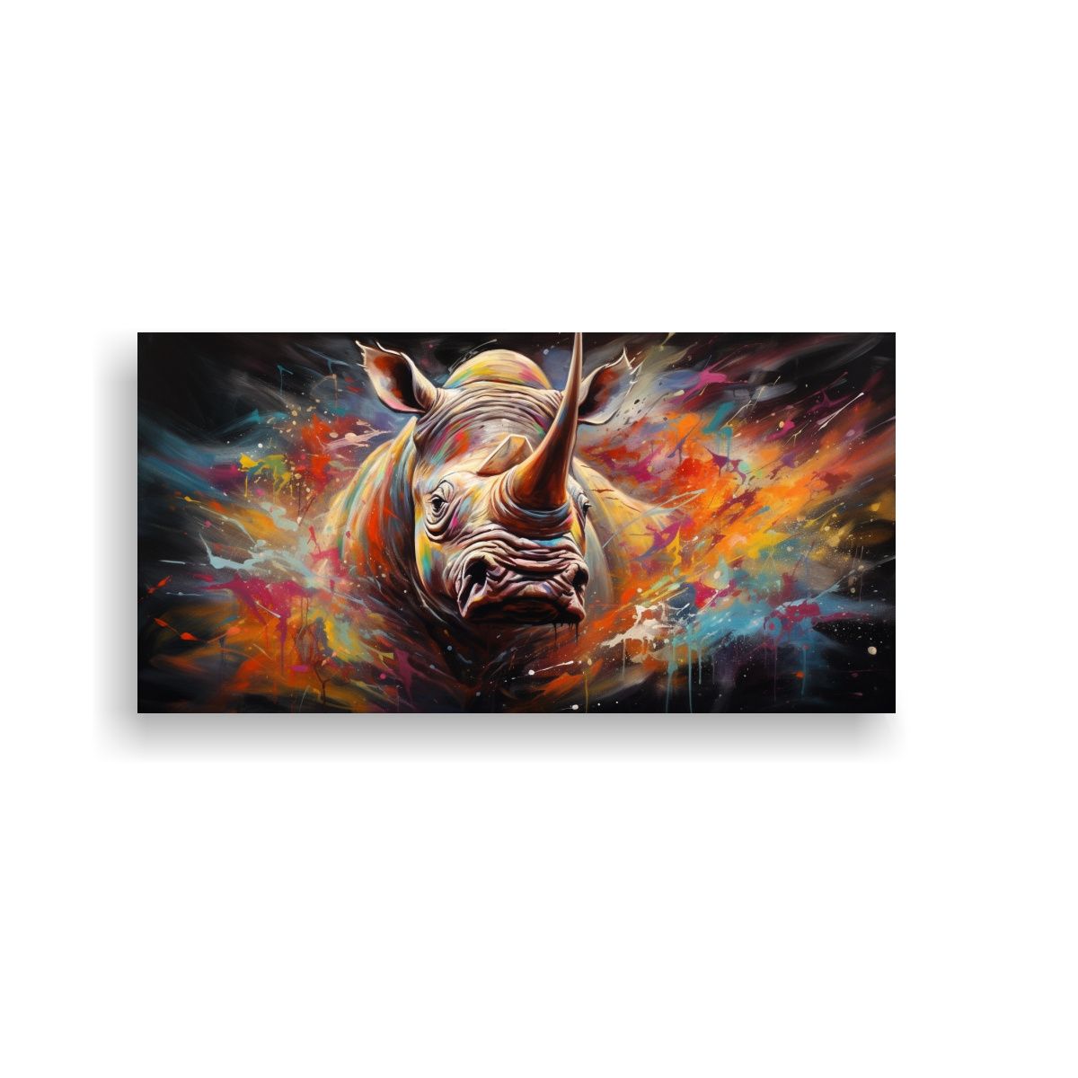 GENERICO - Pinturas Abstractas De Animales Salvajes Composición Fantas 160x80cm