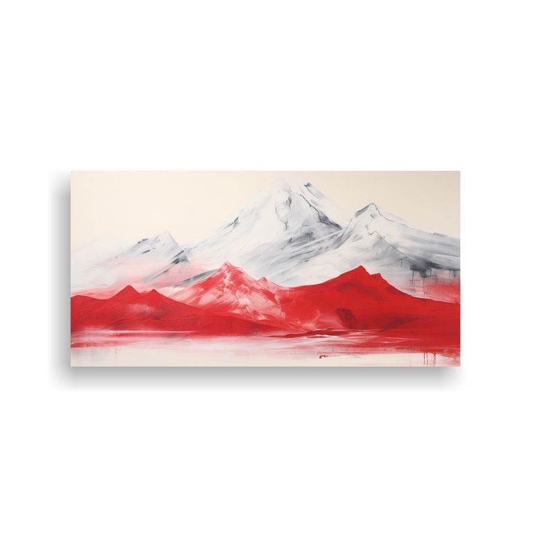 GENERICO - Paisaje Montañoso Vintage De Canva Con Estilo Elegante Y Fi 160x80cm
