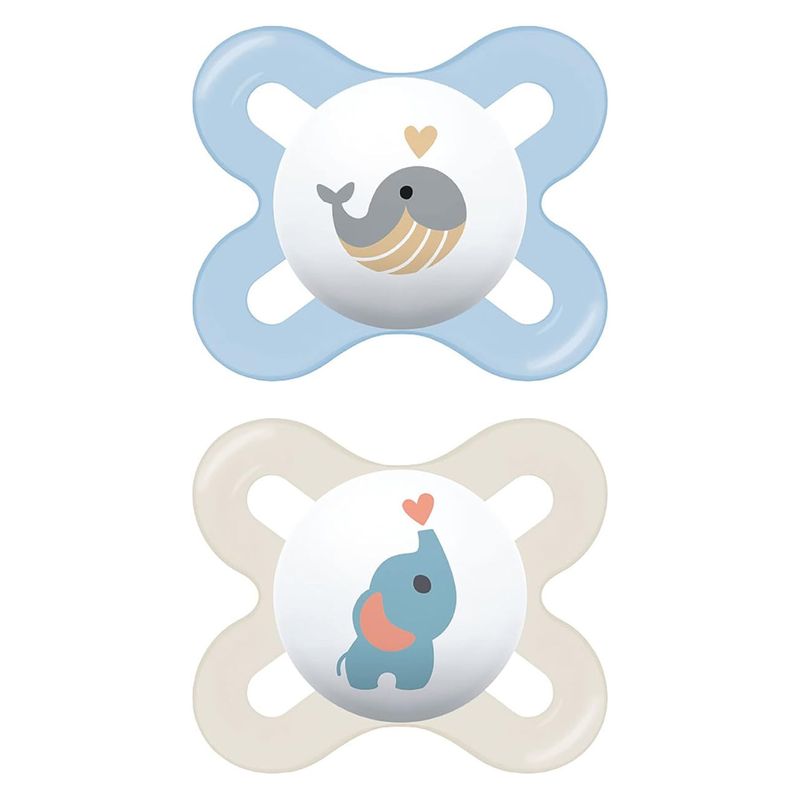 MAM - 2 Chupetes Latex Start MAM 0-2 Meses - Azul