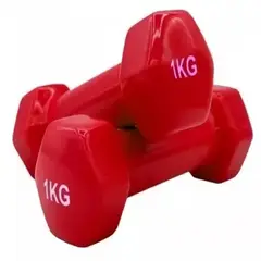 AK SPORT - Par de Mancuerna Cubierta Vinílica 1 Kilos Aksport