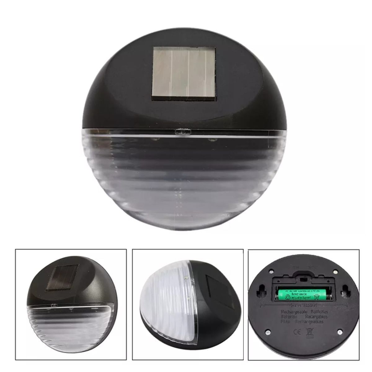 GENERICO - Luz Solar De Pared Impermeable Pack 2 Luz Cálida