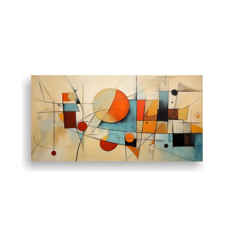 GENERICO - Pinturas Abstractas De Alta Calidad Estilo Midcentury Modern 160x80cm