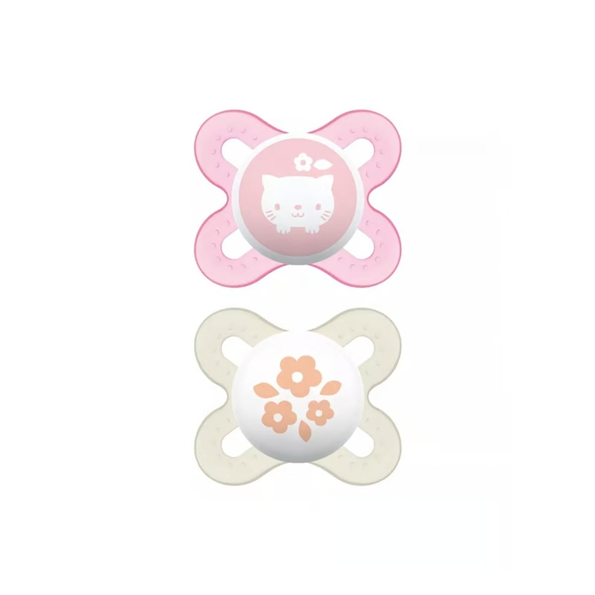 MAM - 2 Chupetes Latex Start MAM 0-2 Meses - Rosado