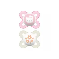MAM - 2 Chupetes Latex Start 0-2 Meses - Rosado