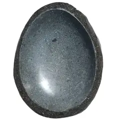 GENERICO - Mortero de cocina artesanal, piedra 3 texturas, 500cc, 10 kg
