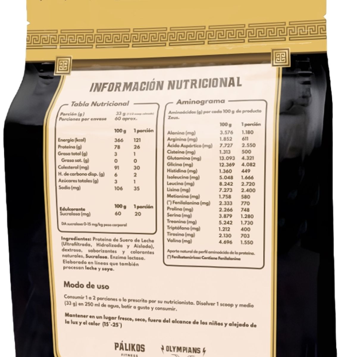 PALIKOS FITNESS - Whey Protein Zeus 2kg Doypack Frutos del bosque +Creatina Apolo 300g