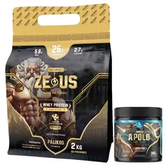 PALIKOS FITNESS - Whey Protein Zeus 2kg Doypack Cookies and Creams +Creatina Apolo 300g