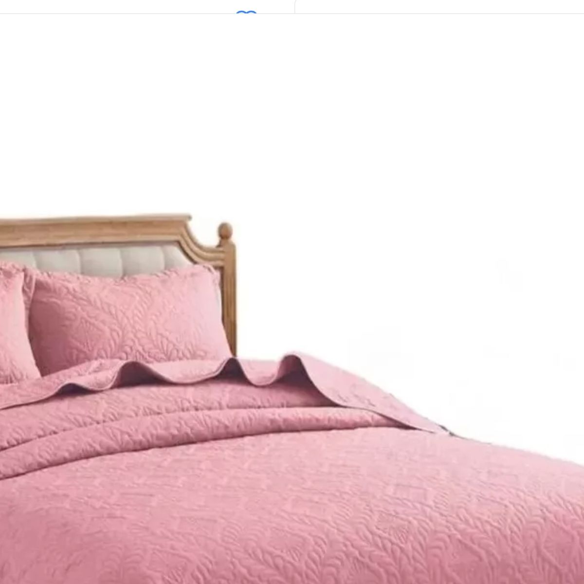 GENERICO - Genérica Quilt de Verano King Color Palo Rosa 270 cm x 250 cm