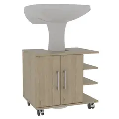 FMFURNITURE - Optimizador Lavamanos 2 Puertas - Café claro 50x55x41.6 cm