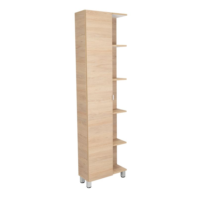 FMFURNITURE - Optimizador Baño 1 Puerta - Café claro 178x51.2x21.5 cm