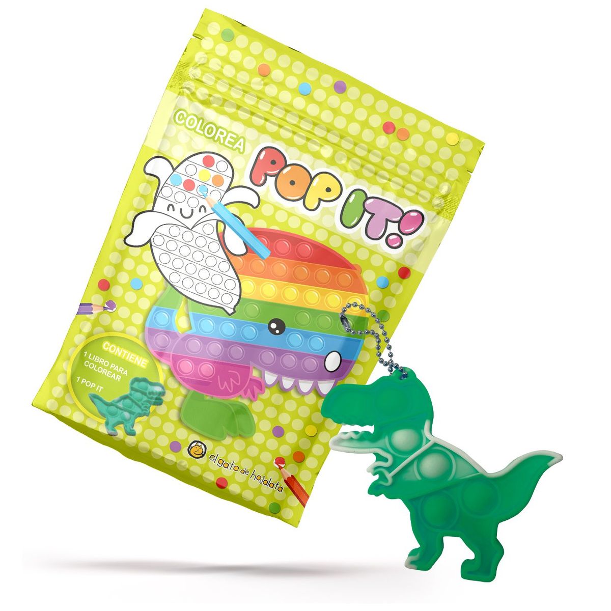 EL GATO DE HOJALATA - Libro Dinosaurios - Pop it - Gato De Hojalata