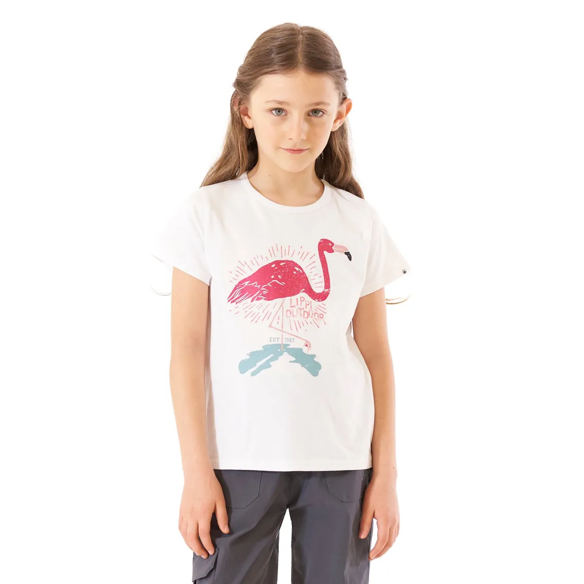 LIPPI - Polera Niña Country UV-Stop T-Shirt Blanco Lippi