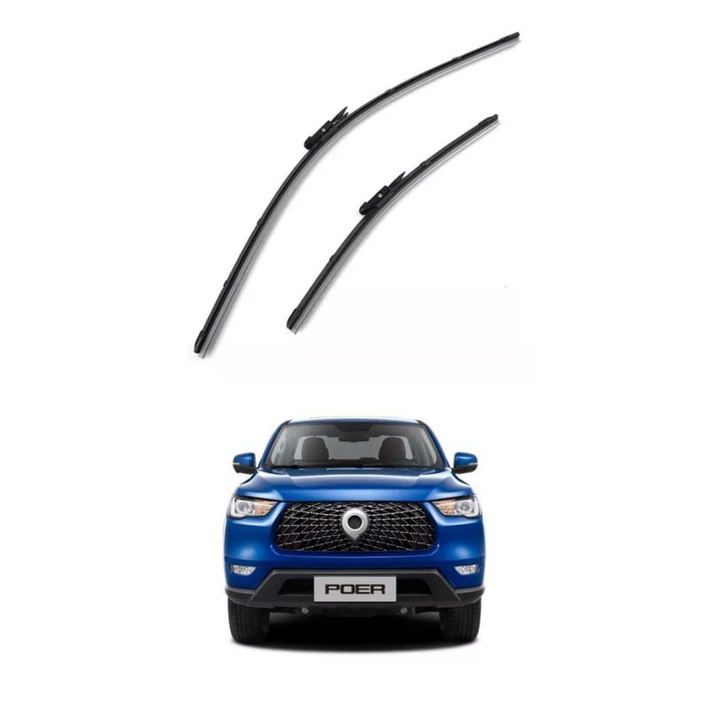GENERICO - Kit Plumillas Limpiaparabrisas Great Wall Poer 2.0 Original