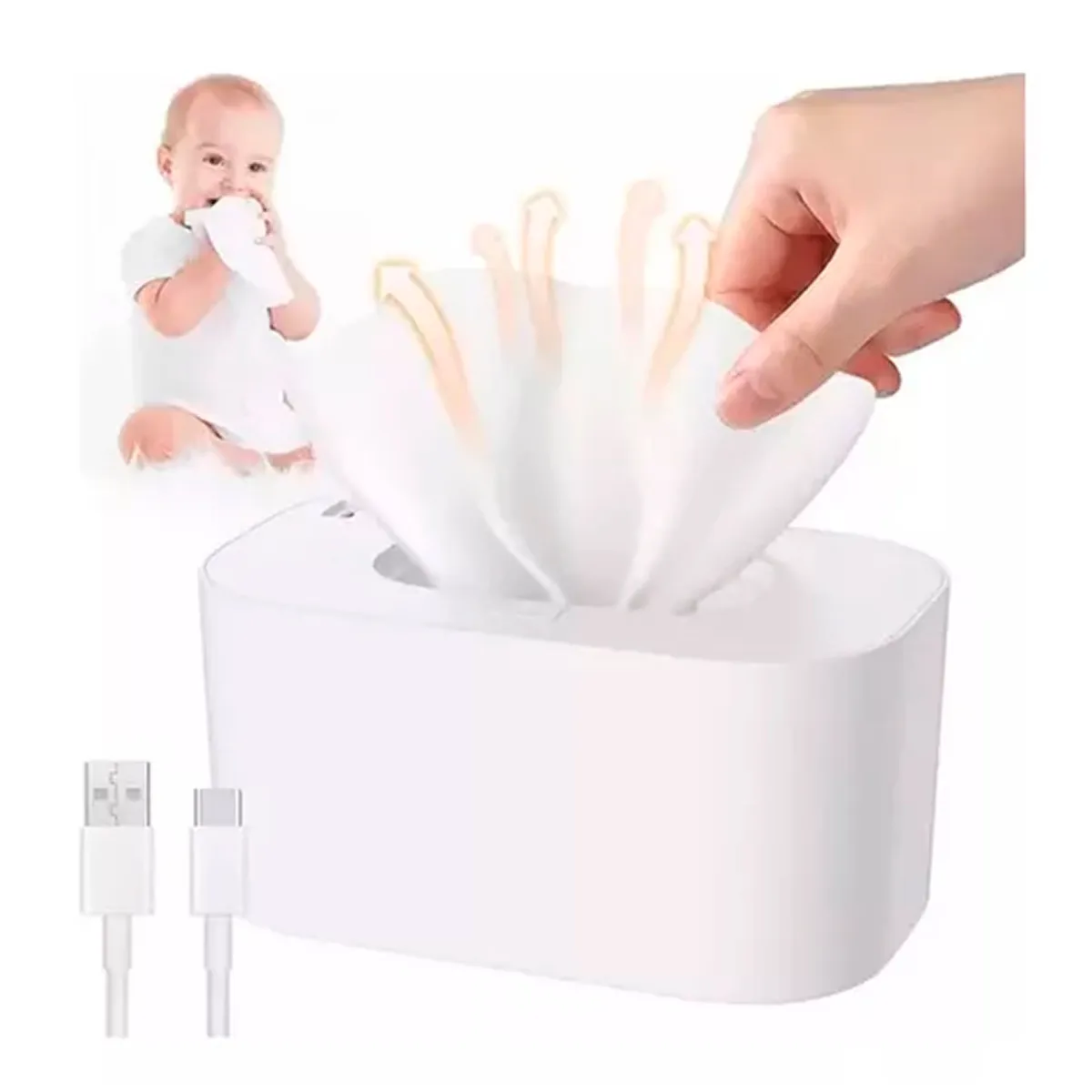 ESHOPANGIE - Calentador Toallitas Húmedas Para Bebes Calefactor Portátil