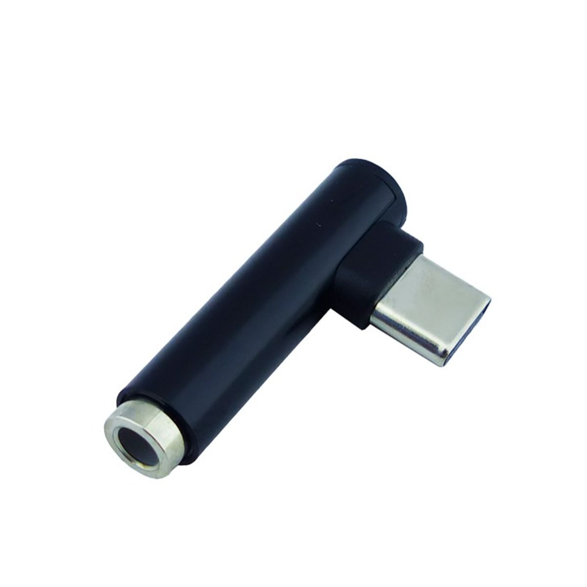 OEM - SET X 2 ADAPTADOR TYPE-C A JACK 3.5 CURVO PARA AUDIO X 1 PCS