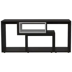 FMFURNITURE - Rack TV 40" Extensible Fm-001N - Negro / Blanco