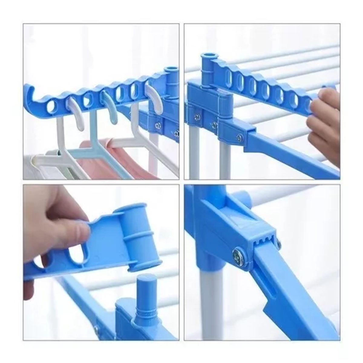 GENERICO - Tendedero Ropa Colgador Pechero Plegable 3 Niveles