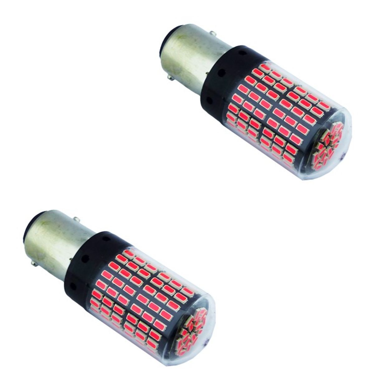OEM - AMPOLLETA 144 LED  2 CONTACTOS LUZ ROJA PARA FRENO DE AUTO