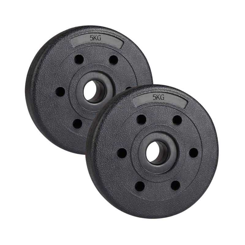 GENERICO - 2 Disco Para Barra 5 Kg pvc Preolimpico