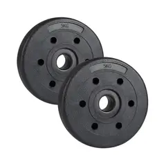 GENERICO - 2 Disco Para Barra 5 Kg pvc Preolimpico