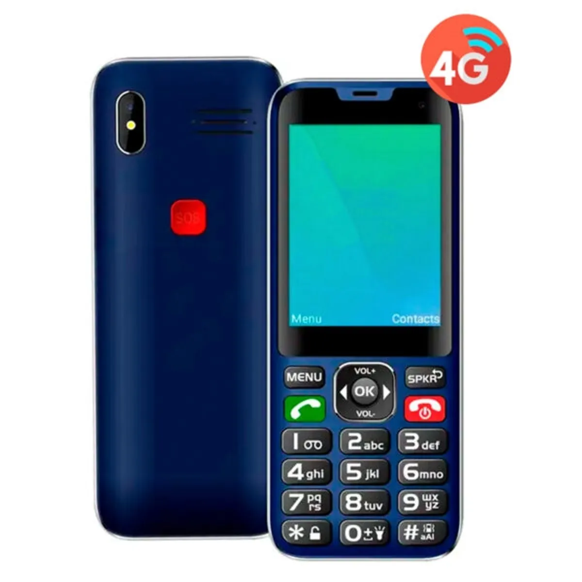 TECNOLAB - Teléfono Senior Tecnolab 4g Bluetooth 2.8 Adulto Mayor