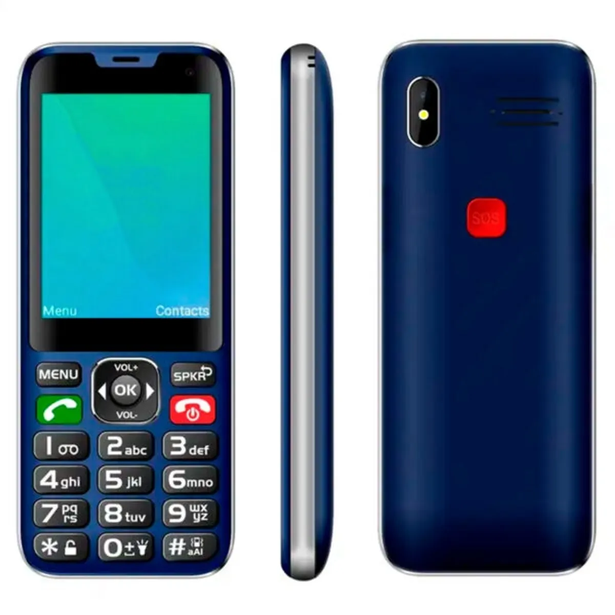 TECNOLAB - Teléfono Senior Tecnolab 4g Bluetooth 2.8 Adulto Mayor