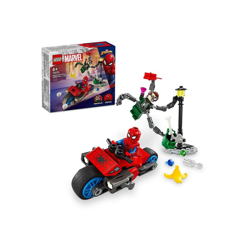 LEGO - LEGO Persecución En Moto Spider-Man Vs Doc Ock - 76275 LEGO