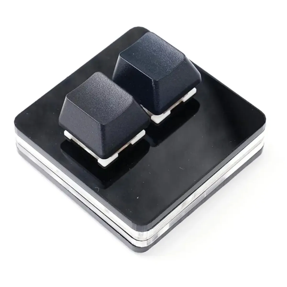 GENERICO - Mini Teclado 2 botones, Copiar-Pegar, para Juegos RGB Usb