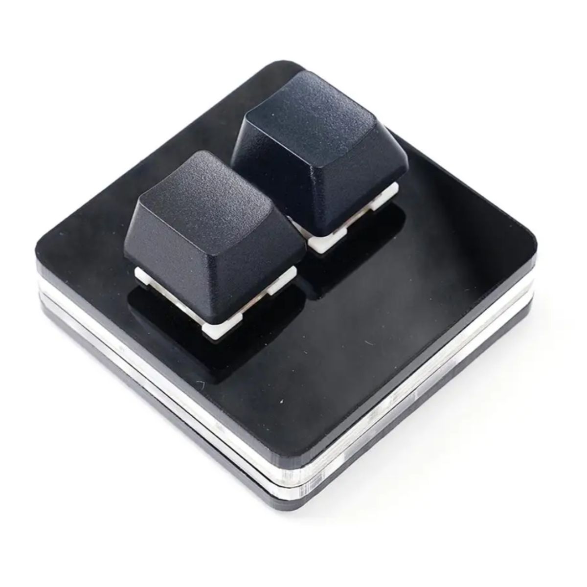 GENERICO - Mini Teclado 2 botones, Copiar-Pegar, para Juegos RGB Usb