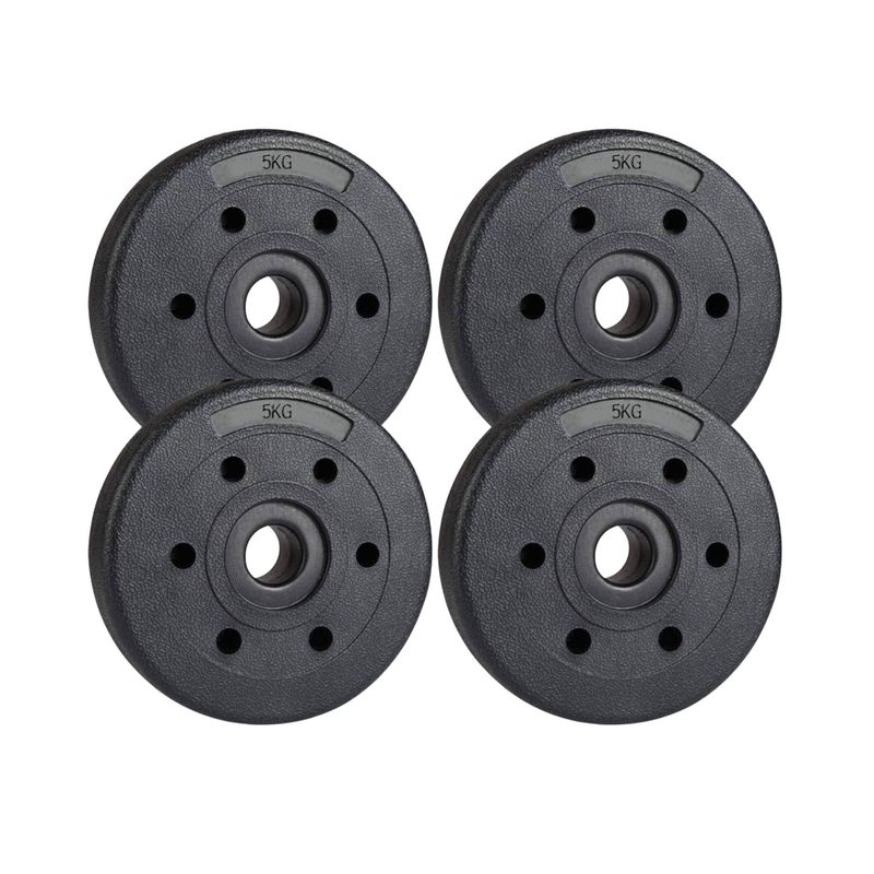 GENERICO - 4 Disco Para Barra 5 Kg pvc Preolimpico