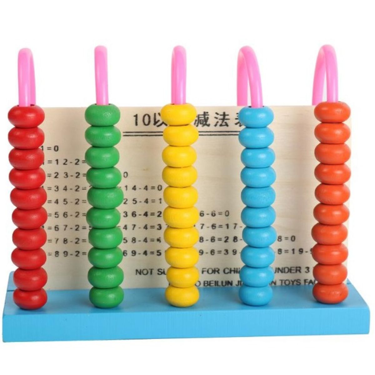 GENERICO - Abaco 5 Columnas Cuenta Aritmética Madera