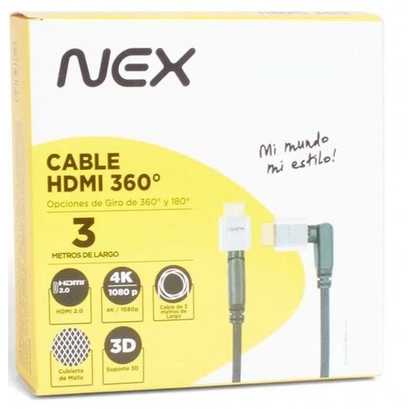 GENERICO - Cable HDMI 3m nex.  Cable HDMI 3m. nex Cable HDMI 3m nex.