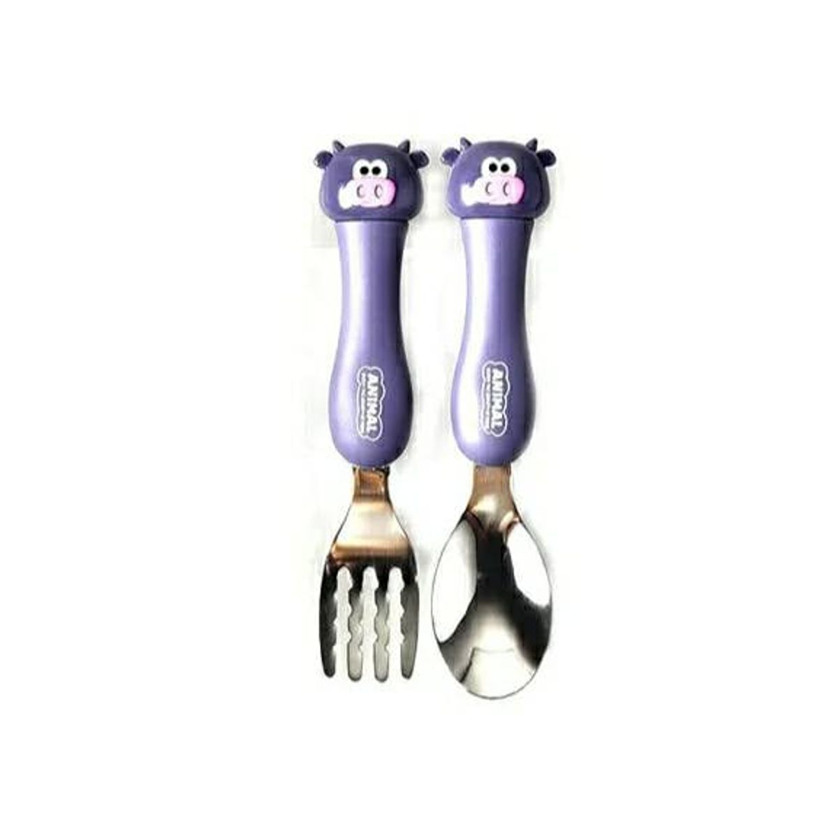 GENERICO - Set cuchara y tenedor lindo  para niños