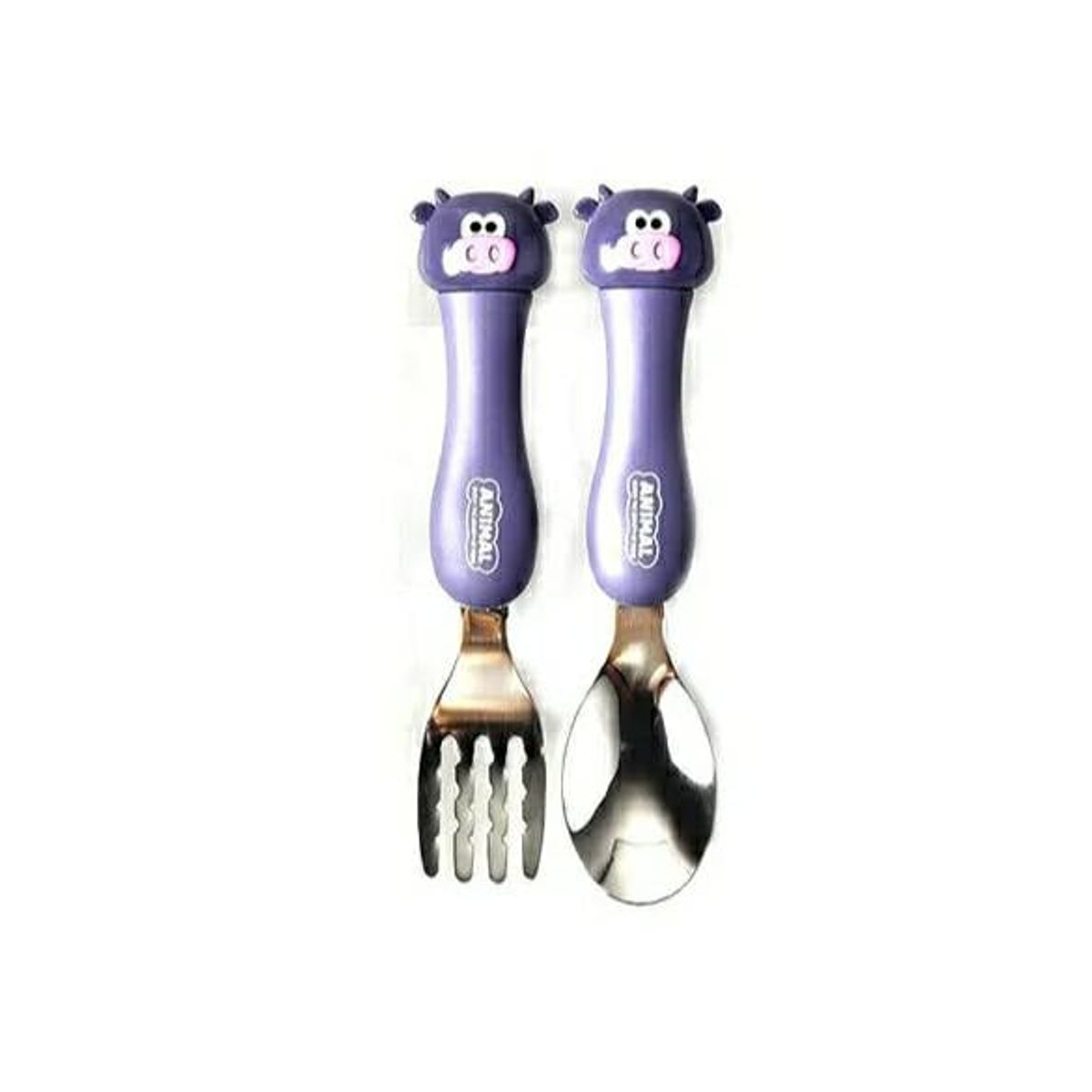 GENERICO - Set cuchara y tenedor lindo  para niños