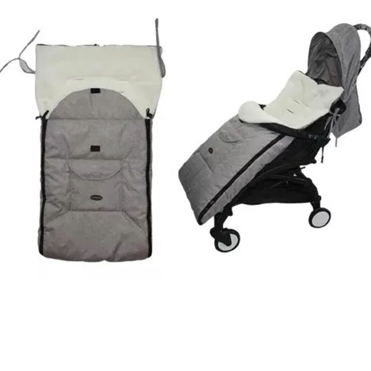 GENERICO - Saco Para Coche Bebé Impermeable Abrigador Forrado Cubre Pie