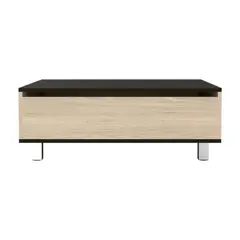 FMFURNITURE - Mesa Funcional Extensible Fm-002C - Cafe Claro / Negro